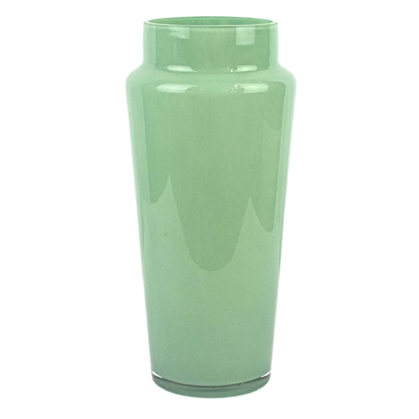 Sage Green Glass Flower Vase